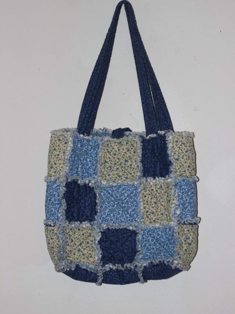 Handmade mediumweight patchwork tote bag 14"x11" - Picture 6 of 6